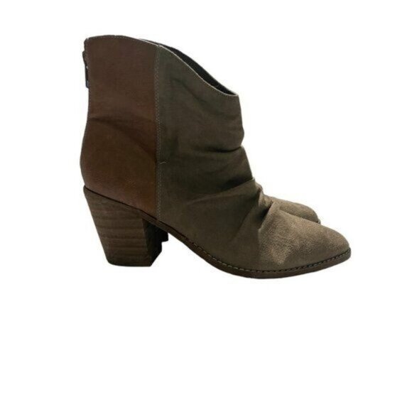 Altard State Women's Ankle Boots Two Tone Suede Leather Brown Size 10 - Picture 1 of 6